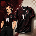 Tanjiro from Demon Slayer - V-neck jersey