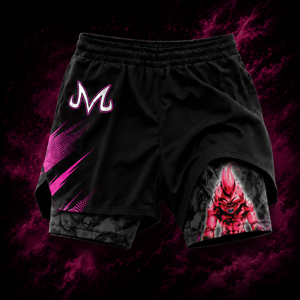 Dragon Ball Themed Men's Fitness Top and Shorts Set