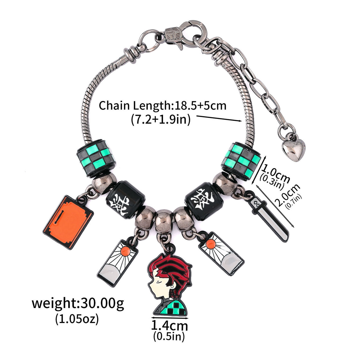 Demon Slayer Charm Bracelet