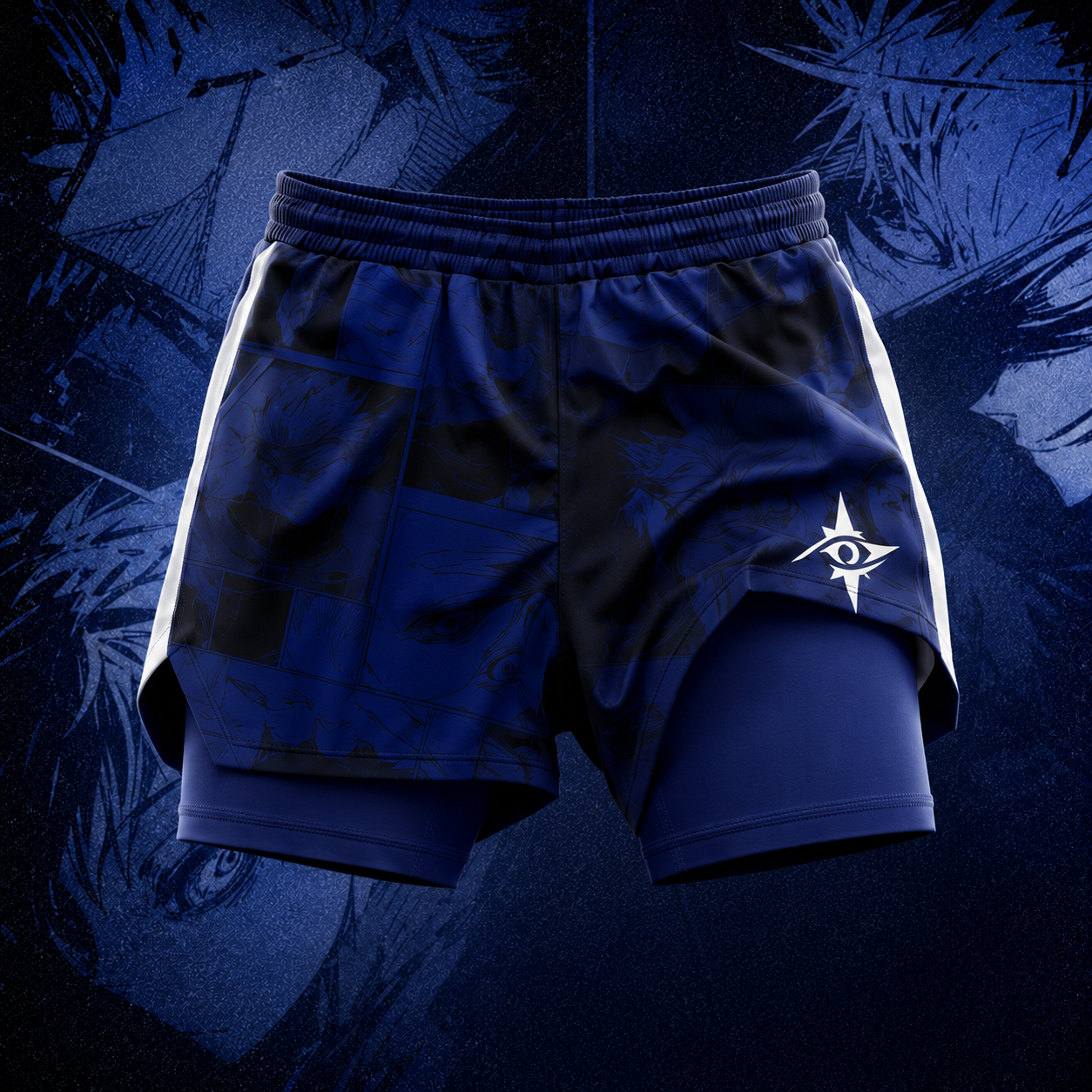 Jujutsu Kaisen Themed Men's Fitness Top and Shorts Set